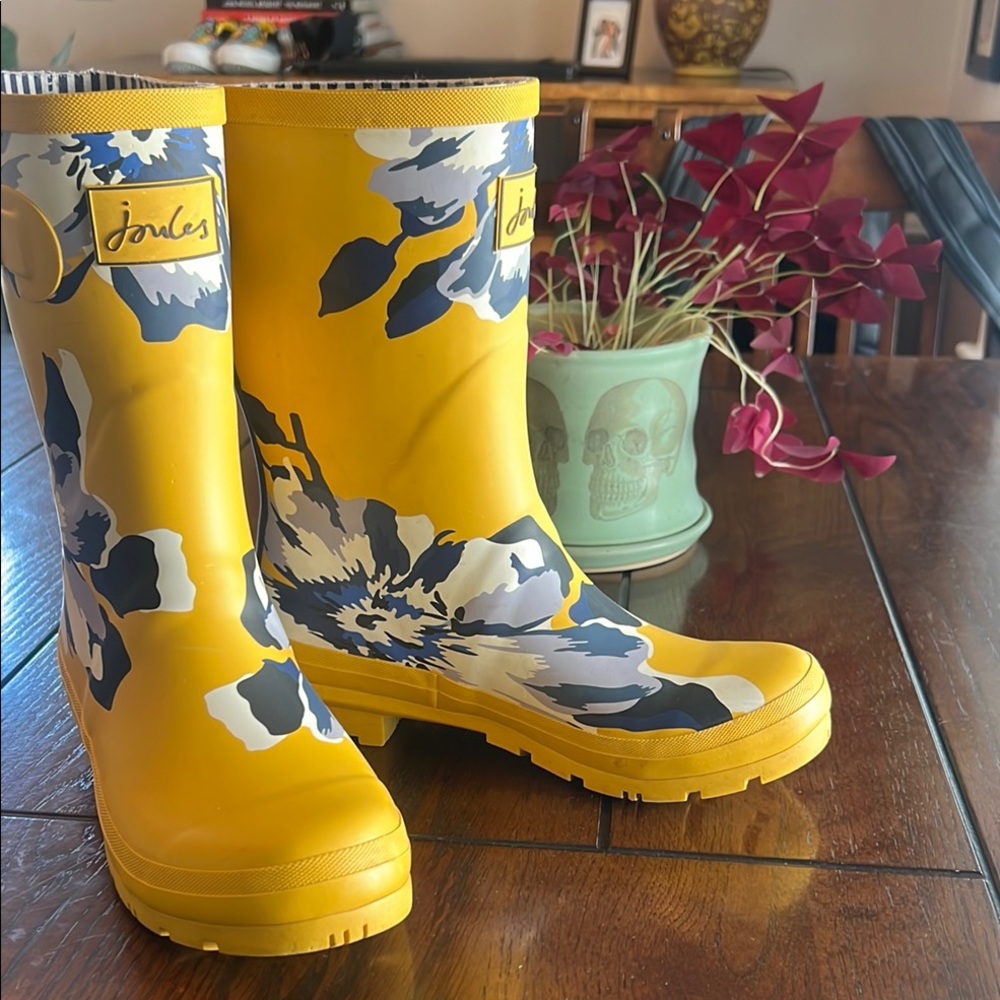Joules Yellow rain boots - Picture 2 of 6